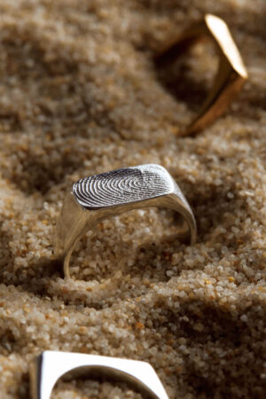 Bague DUNE 02 - Empreinte (doigt/truffe/patte)