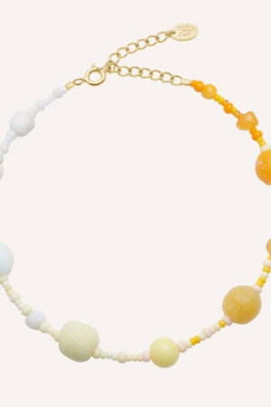 Golden sunet anklet